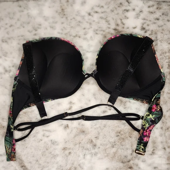 VS - Victoria Secret Bathing Suit top - rhinestone strap- - Picture 2 of 2